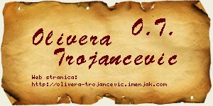 Olivera Trojančević vizit kartica